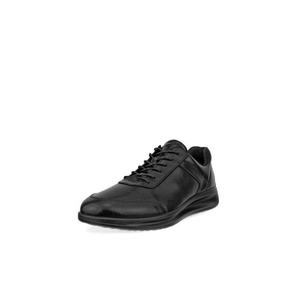 NEW ECCO men's aquet leather shoe in black